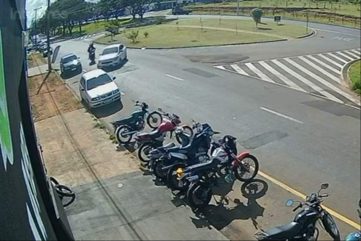Momento do acidente no Jardim Cambuí, em Franca