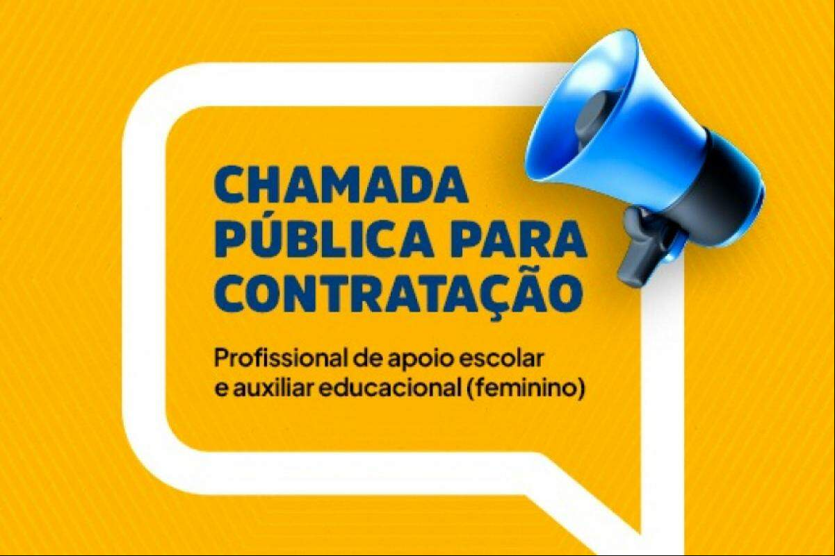 Inscrições para profissionais de apoio escolar e auxiliares educacionais estão abertas por tempo indeterminado