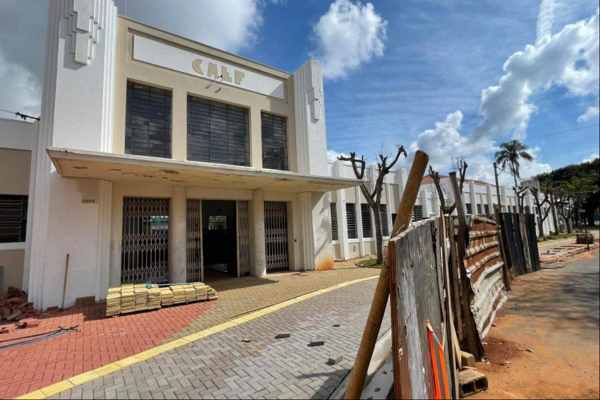 Obras na antiga Estação Ferroviária Mogiana